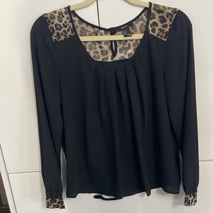 Forever 21 Womens leopard blouse